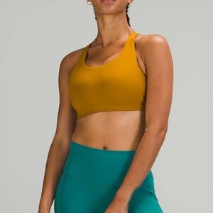 Lululemon Energy Bra *High Support, B–DDD Cups Gold Spice